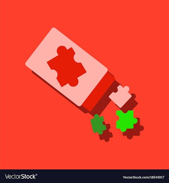Flat icon design kids toy constructor in sticker vector image