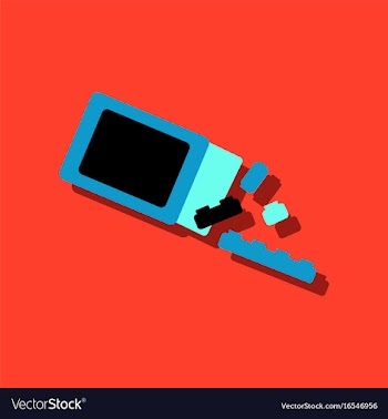 Flat icon design kids toy constructor in sticker vector image