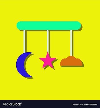 Flat icon design kids toy move in circle in vector image