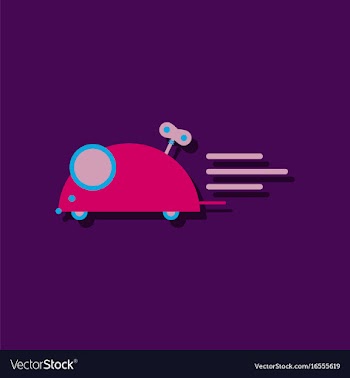 Flat icon design kids truck in sticker style vector image