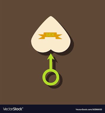 Flat icon design male symbol and heart in sticker vector image