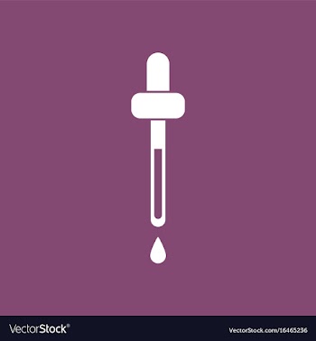 Flat icon design medical pipette vector image