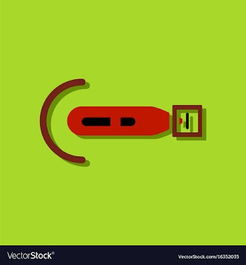 Flat icon design military torpedo vector image