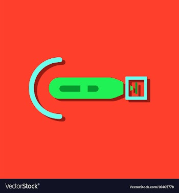 Flat icon design military torpedo vector image