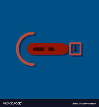 Flat icon design military torpedo vector image