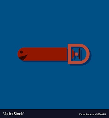 Flat icon design military torpedo vector image