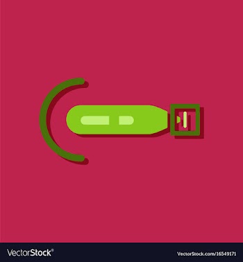 Flat icon design military torpedo vector image