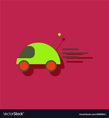 Flat icon design remote control car in sticker vector image