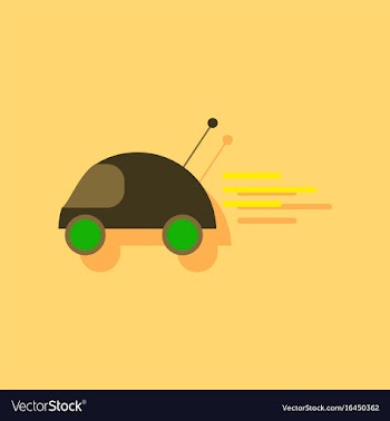 Flat icon design remote control car in sticker vector image