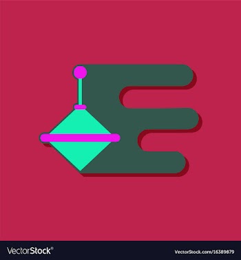 Flat icon design rotating whirligig in sticker vector image