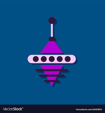 Flat icon design rotating whirligig in sticker vector image