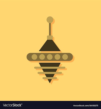 Flat icon design rotating whirligig in sticker vector image