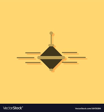 Flat icon design rotating whirligig in sticker vector image