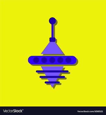 Flat icon design rotating whirligig in sticker vector image
