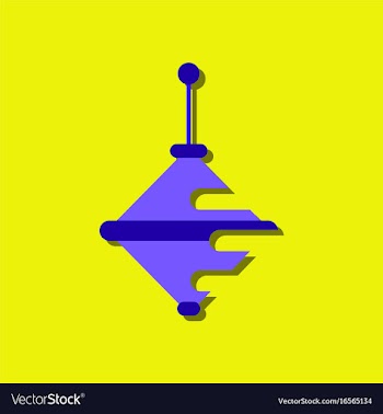 Flat icon design rotating whirligig in sticker vector image
