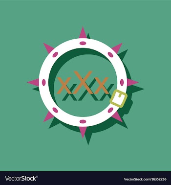 Flat icon design sadomasochism leather collar in vector image