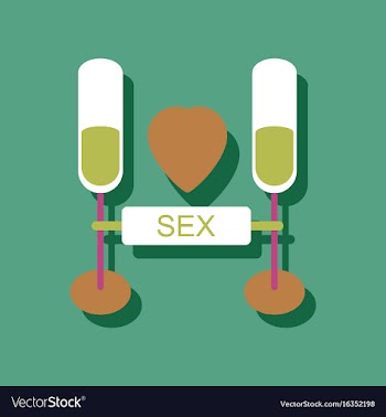 Flat icon design sex and cocktails in sticker vector image