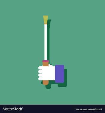 Flat icon design sex stick in hand in sticker vector image