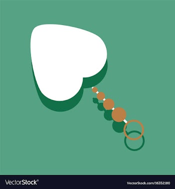 Flat icon design sex toy and heart in sticker vector image