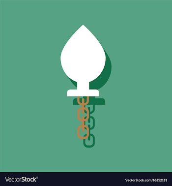 Flat icon design sex toy in sticker style vector image