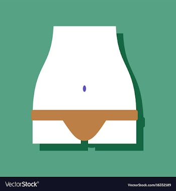 Flat icon design sexy female thong in sticker vector image