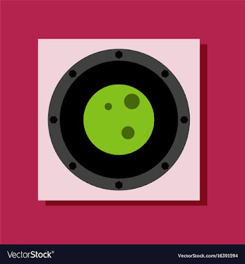 Flat icon design silhouette of the planet in vector image