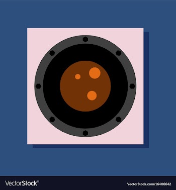 Flat icon design silhouette of the planet in vector image