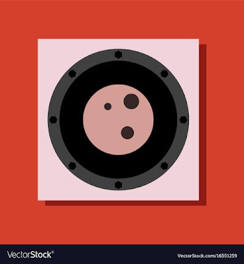 Flat icon design silhouette of the planet in vector image