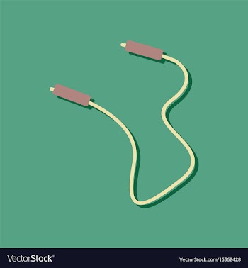 Flat icon design skipping rope in sticker style vector image