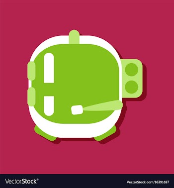 Flat icon design space helmet in sticker style vector image