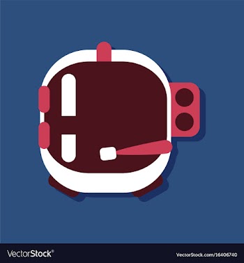 Flat icon design space helmet in sticker style vector image