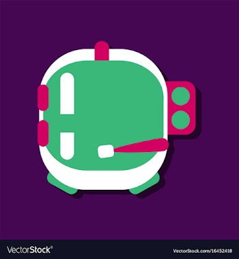 Flat icon design space helmet in sticker style vector image