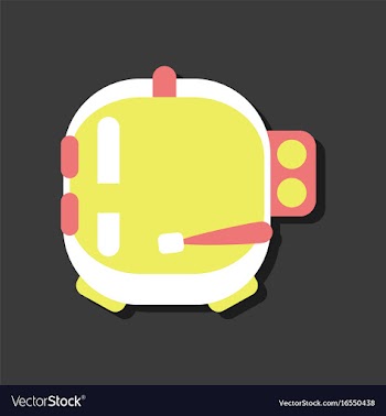 Flat icon design space helmet in sticker style vector image