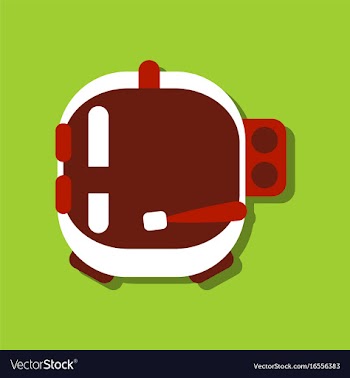 Flat icon design space helmet in sticker style vector image