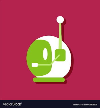 Flat icon design space helmet with antenna in vector image