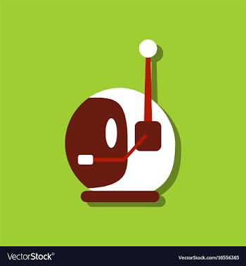Flat icon design space helmet with antenna in vector image