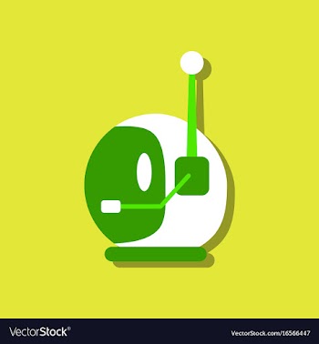 Flat icon design space helmet with antenna in vector image