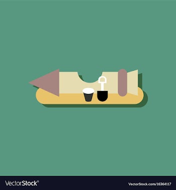 Flat icon design space rocket in sticker style vector image