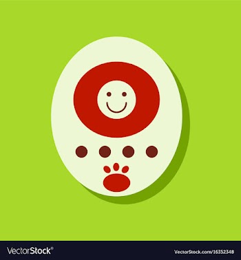 Flat icon design tamagotchi pets pocket game in vector image