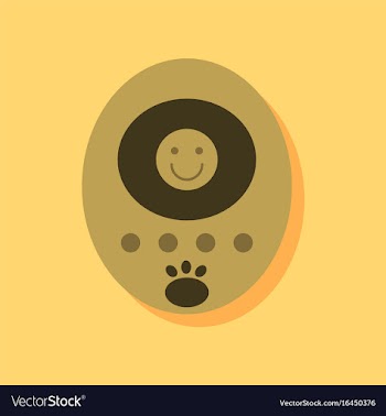 Flat icon design tamagotchi pets pocket game in vector image