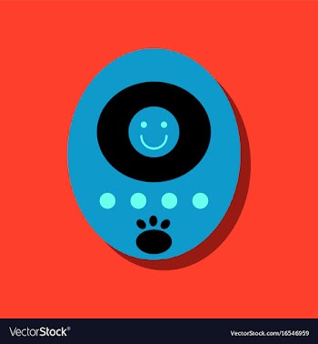 Flat icon design tamagotchi pets pocket game in vector image