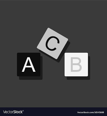Flat icon design toy blocks in sticker style vector image