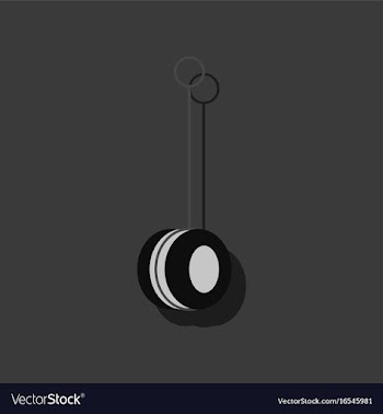 Flat icon design yo yo toy in sticker style vector image