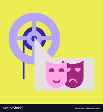 Flat icon film mask vector image