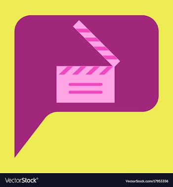 Flat icon film slapstick vector image