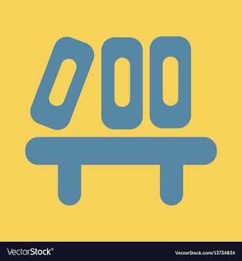 Flat icon folders on shelf vector image