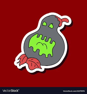 Flat icon halloween emotion pumpkin vector image