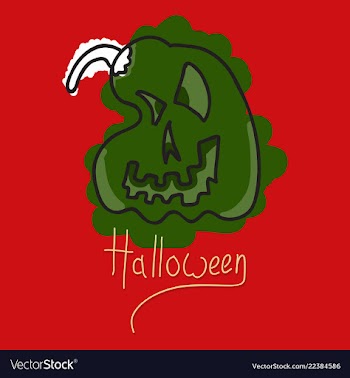 Flat icon halloween emotion pumpkin vector image