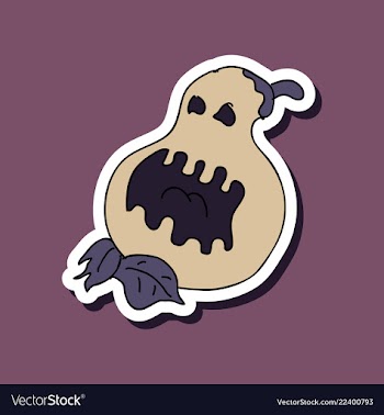 Flat icon halloween emotion pumpkin vector image