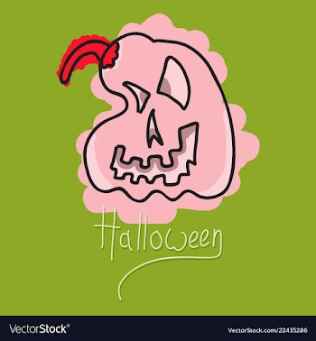 Flat icon halloween emotion pumpkin vector image